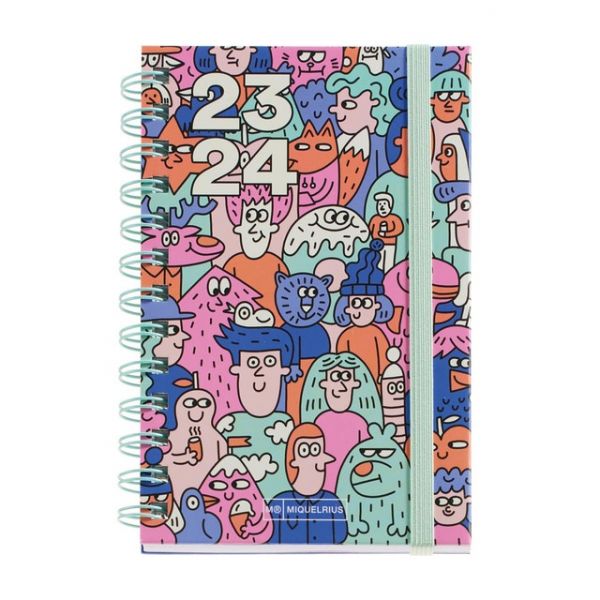 Miquelrius Agenda Escolar 2023-2024 Activa Diária Academy Doodle Castelhano e Inglês 11 7x17 4 cm