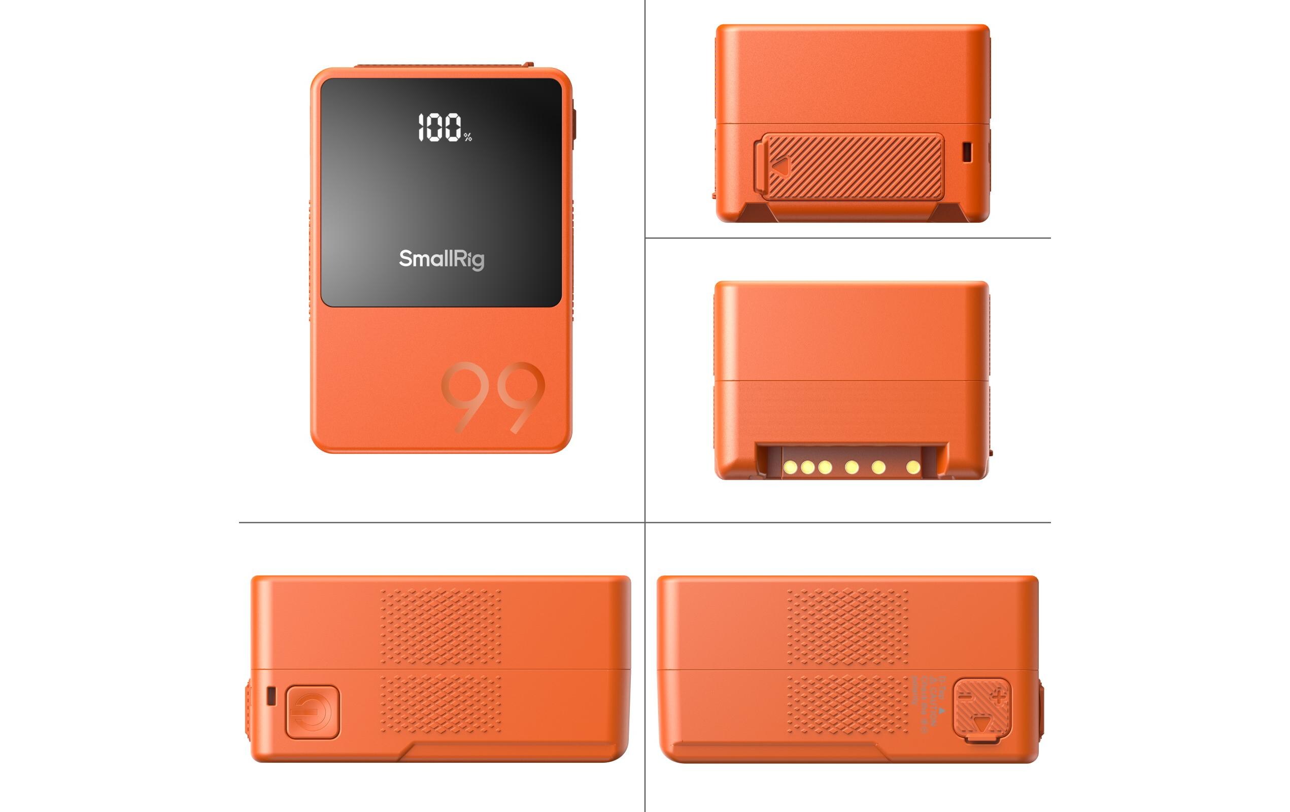 VB99 Mini V-Mount-Batterie Orange<br>Kompakter und leichter V-Mount-Akku