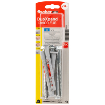 Fischer DuoXpand constructieplug 10x100 mm 4 stuks