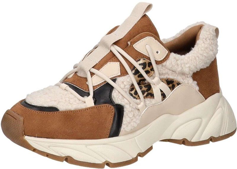 La Strada - Chunky Sneaker - Dames - Zwart - Bontdetail - Stevige Zool