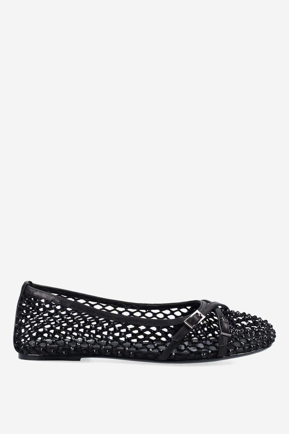 Embellished cross over ballerinas