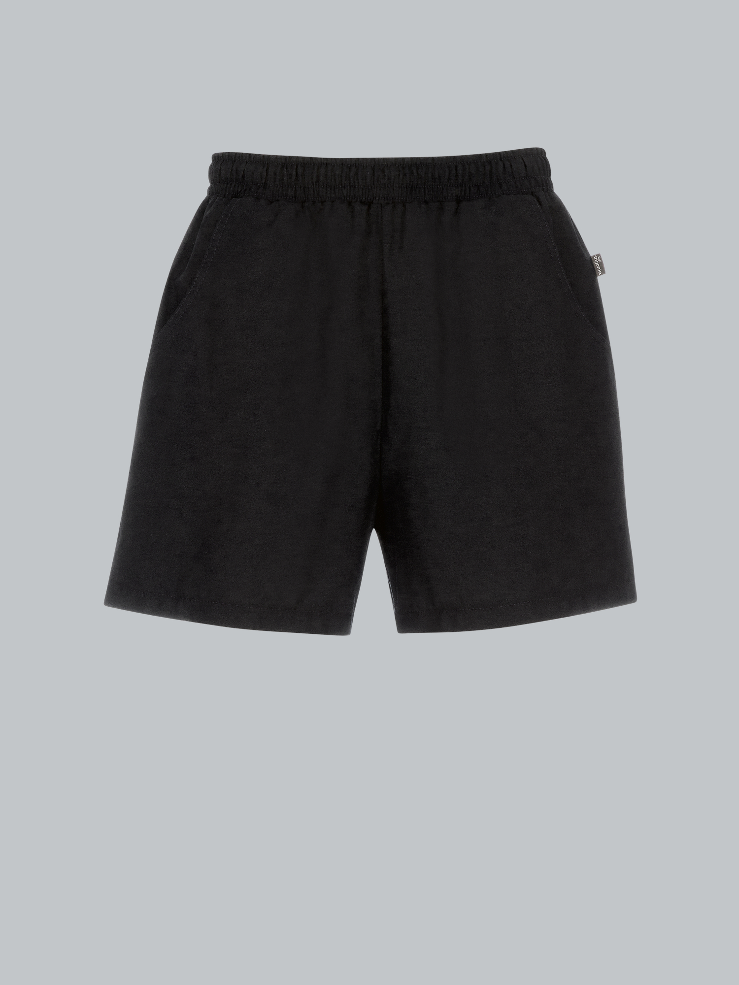 Shorts aus 100% Baumwolle Schwarz