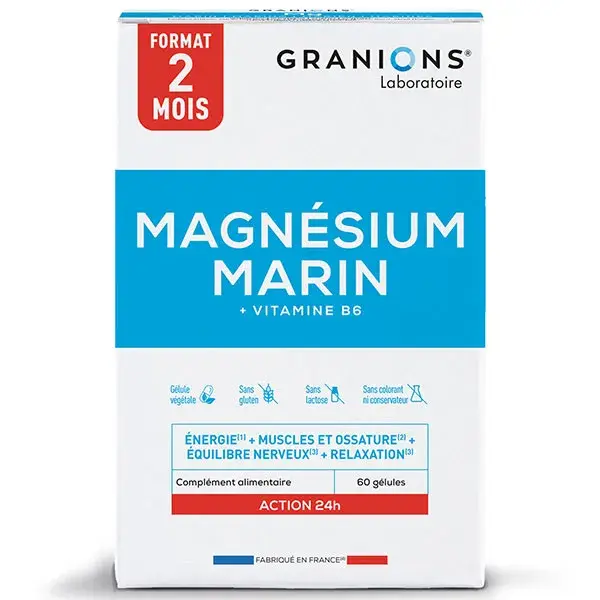 Granions Magnésio Marinho 60 cápsulas