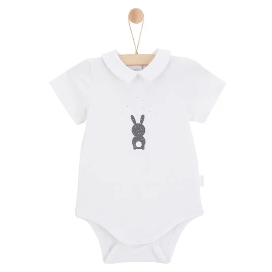 Body manches courtes Lapin Câlin   Blanc        de               P'tit bisou
