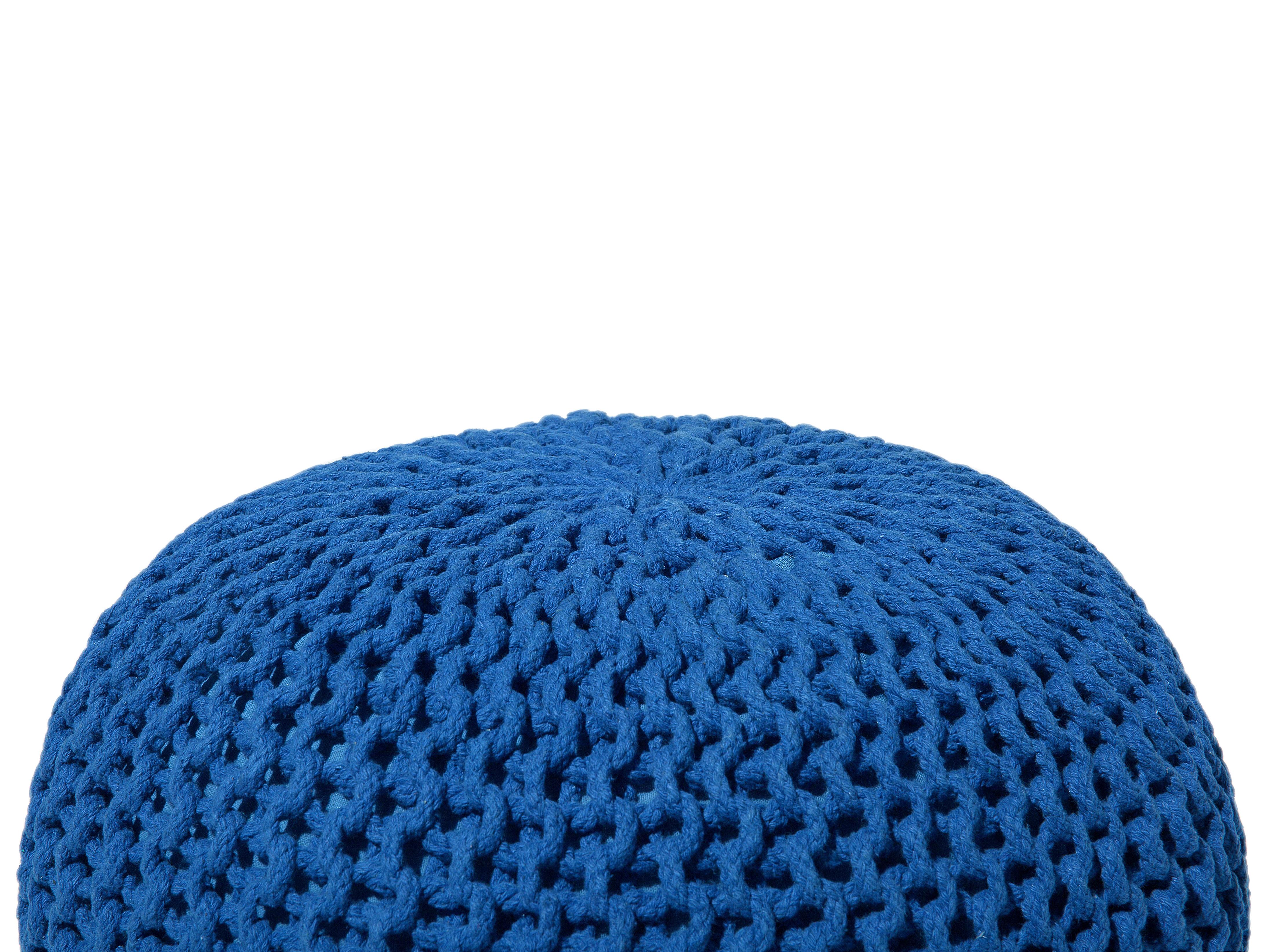 Poef CONRAD Katoen Marineblauw