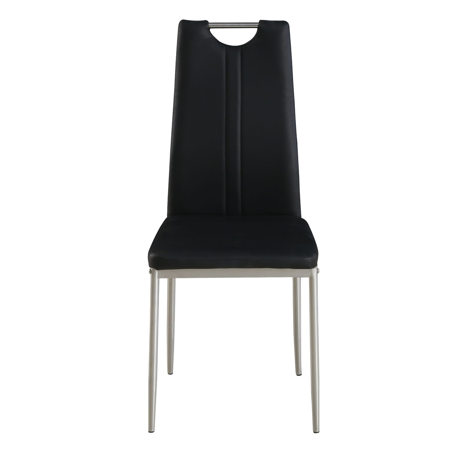 Esszimmerstuhl Leder IVO 4er Set schwarz