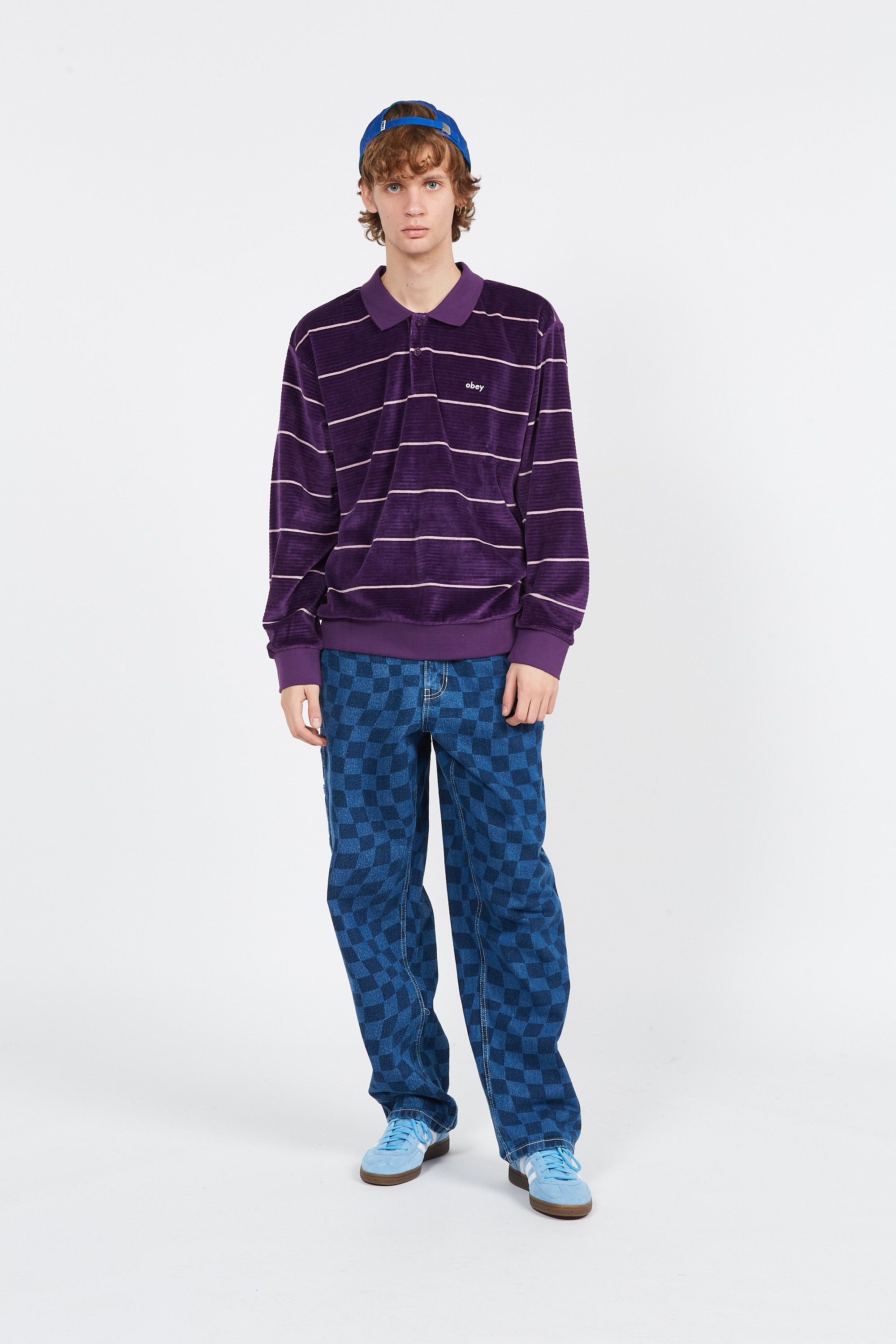 OBEY Polo ASTORIA VEOUR Violet