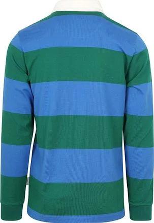 McGregor Rugbyshirt Streep Blauw Groen MM242.8004.03-2202 kopen