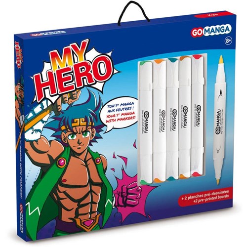 Kit dessin manga my hero go mang