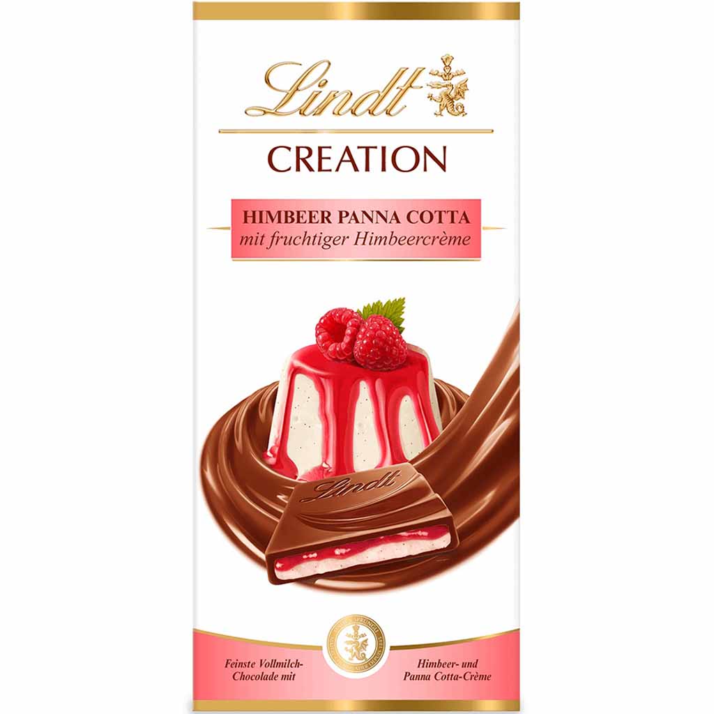 Lindt CREATION Himbeer Panna Cotta 150g MHD:30.7.25