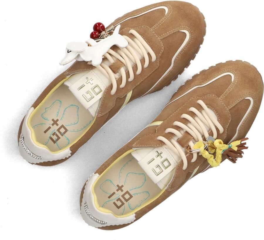 GIO+ Lage Sneakers Dames Cielo Maat: 40 Materiaal: Leer Kleur: Cognac