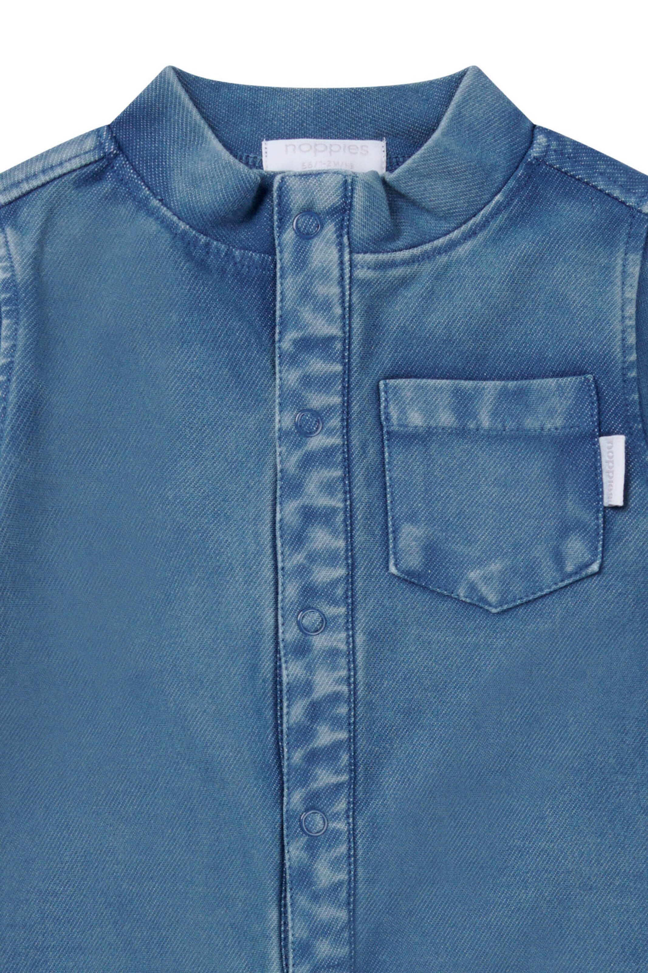Noppies Baby Strampler Onorio Light Aged Blue