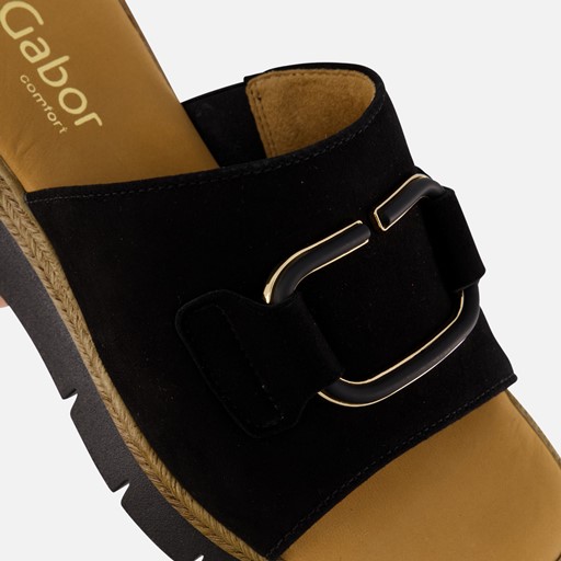 Gabor Sandalen zwart Suede