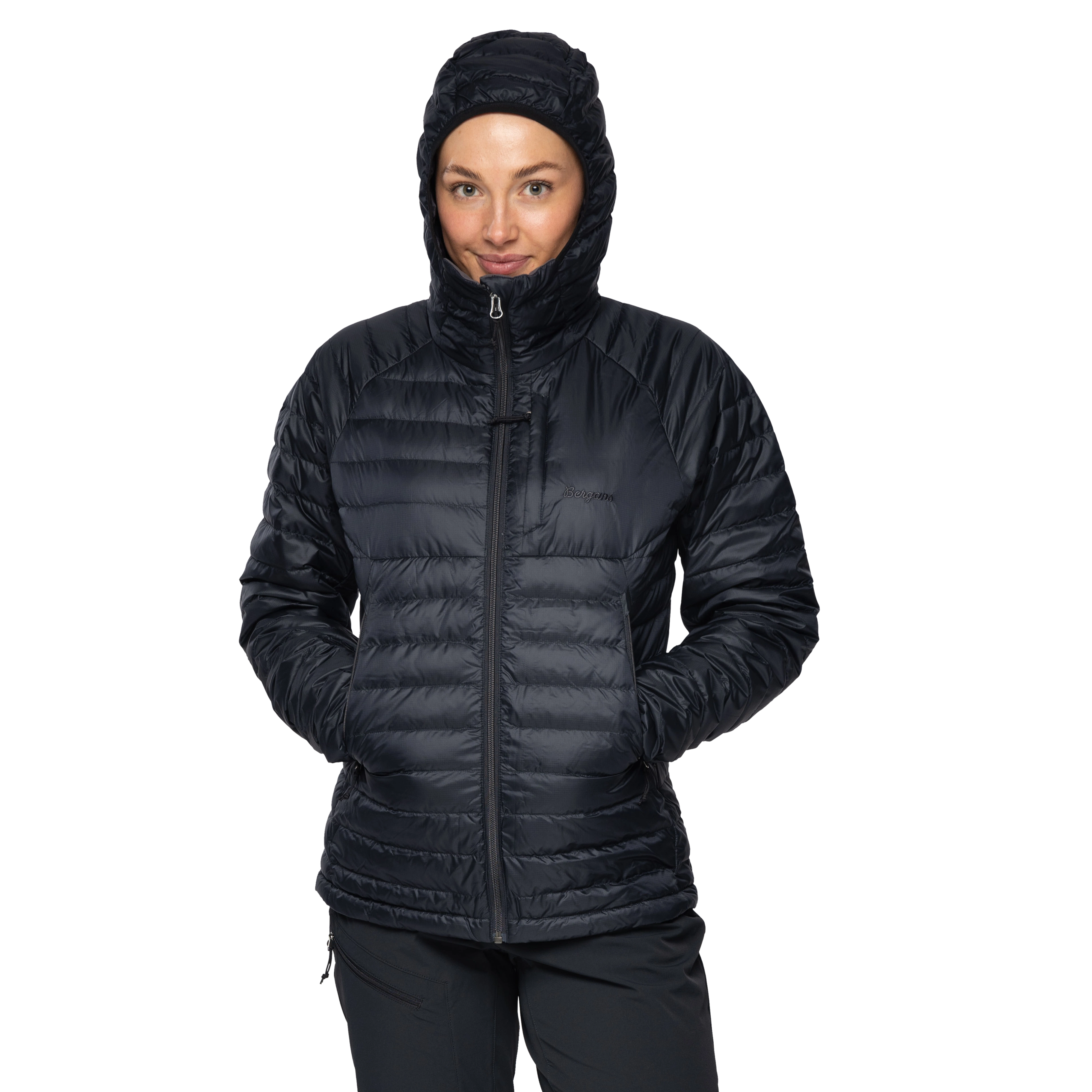 Vaagaa Light Down Jacket Hood Women Black