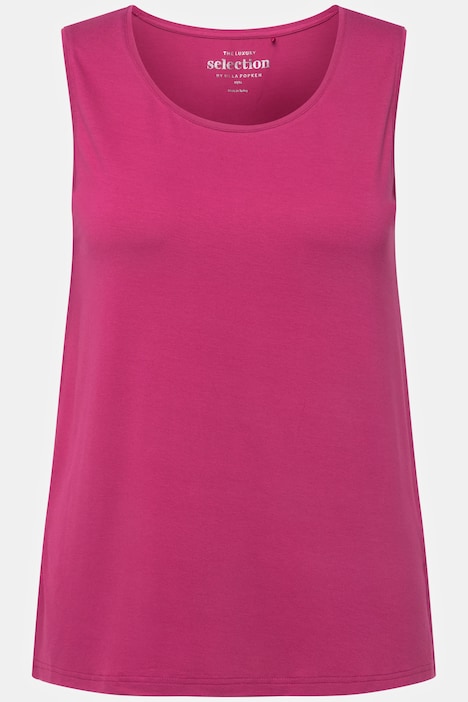 Top, Classic Fit, Rundhals, Stretch, breite Träger, ärmellos