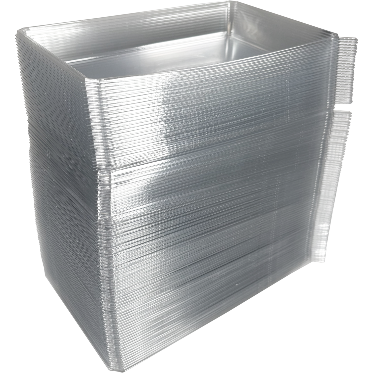 Deksel, sushitray, Gerecycled PET, rechthoekig, 208x138x27mm, transparant