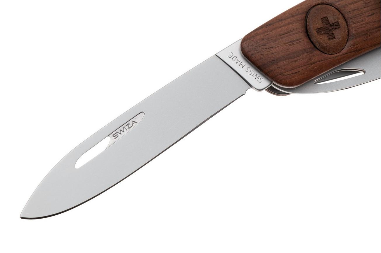 Swiza D09 R AM, KNR.0136.6300, Walnut, Zwitsers zakmes, 9 tools