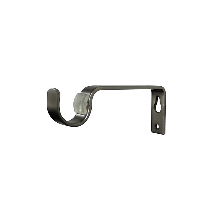 Kit de tringle à rideau extensible embout bouchon Athens GoodHome 120/210 cm, Ø16/19mm gris