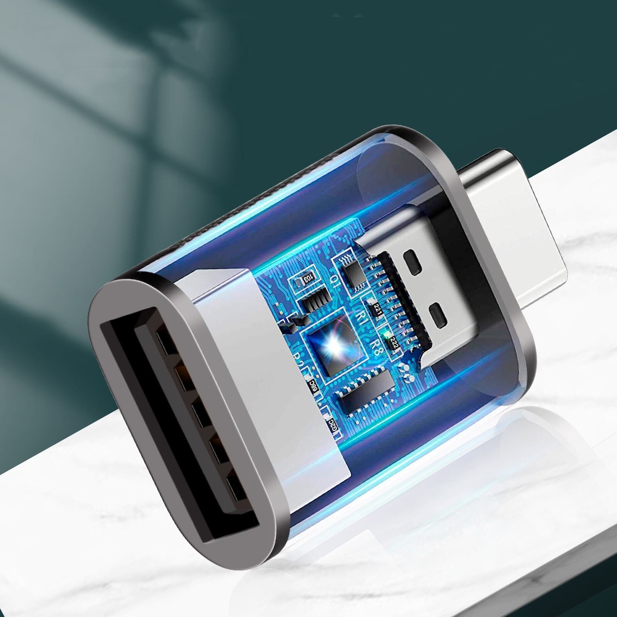 USB C til USB 3.2 Adapter 10 Gbps Gull