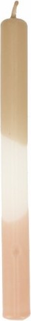 dinerkaars Duo Dip Dinner beige / taupe 10 uur D 2 H 25 cm