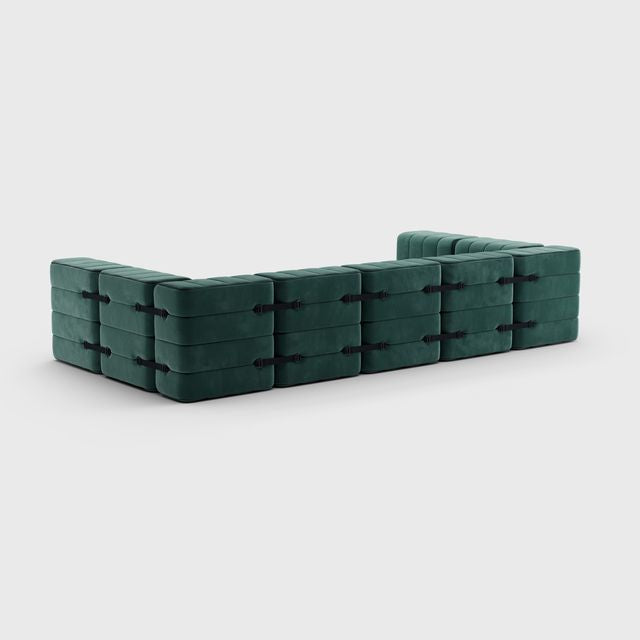 Curt-Set 15 - e.g. Flexibele U-bank - Barcelona - Groen