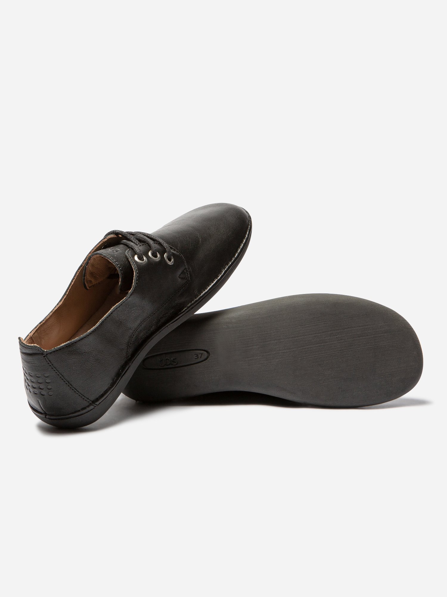 Derbies Femme Cuir Italien Noir