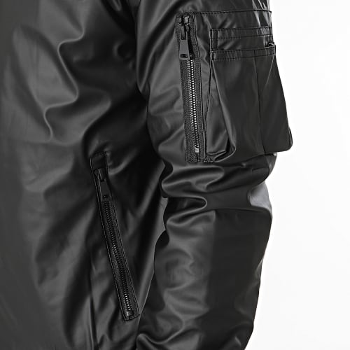 Veste Bomber Capuche Noir