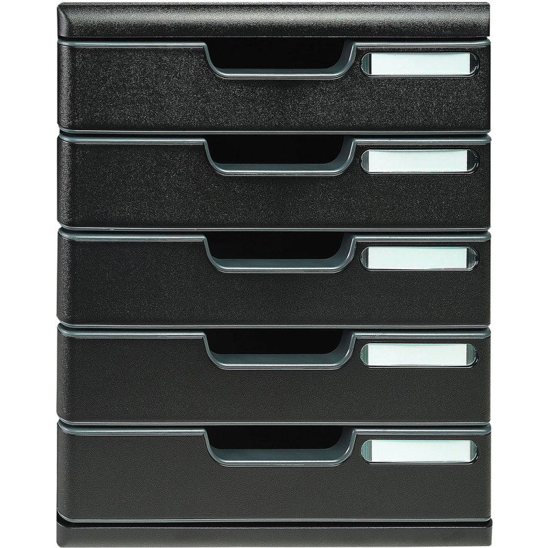 Module de classement Exacompta Modulo Ecoblack 5 tiroirs