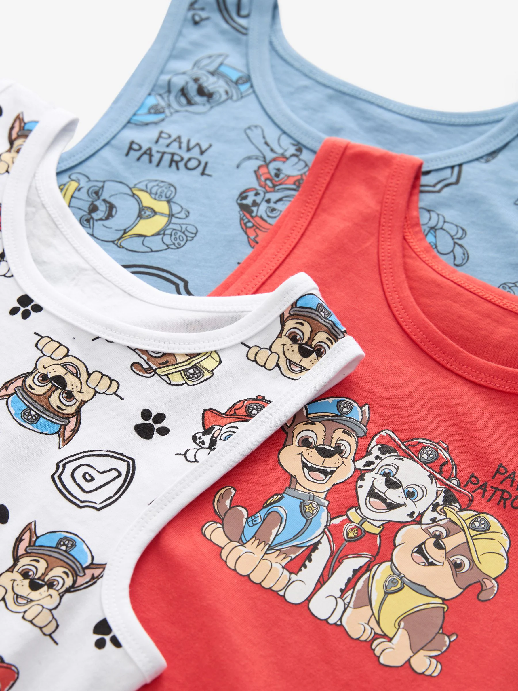 Paw Patrol - 100% katoenen hemden set van 3 (1.5 - 8 jr)