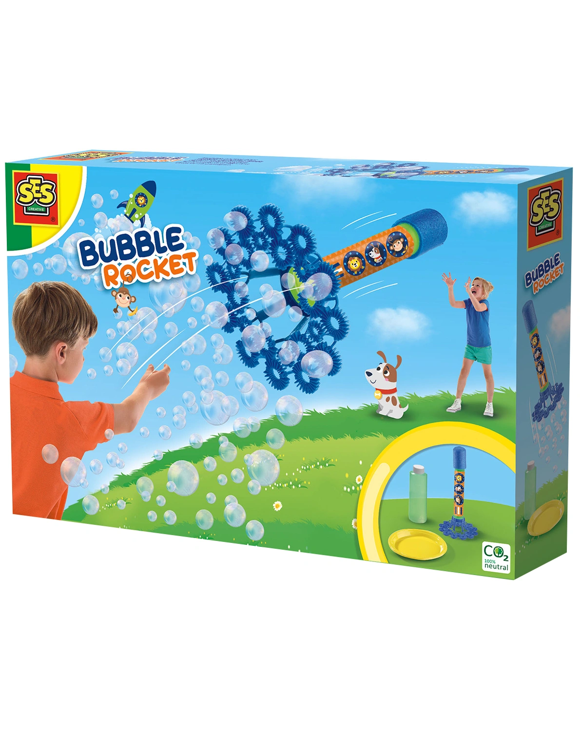 Seifenblasen BUBBLE ROCKET 5-teilig