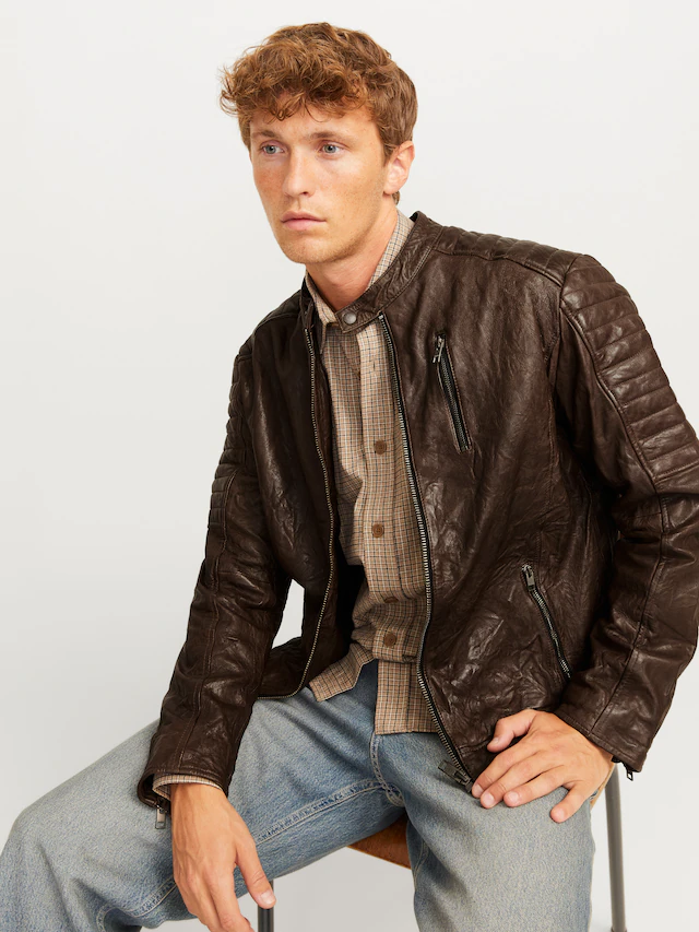 Jack & Jones Lederjacke »JJERICHARD LEATHER JACKET NOOS«