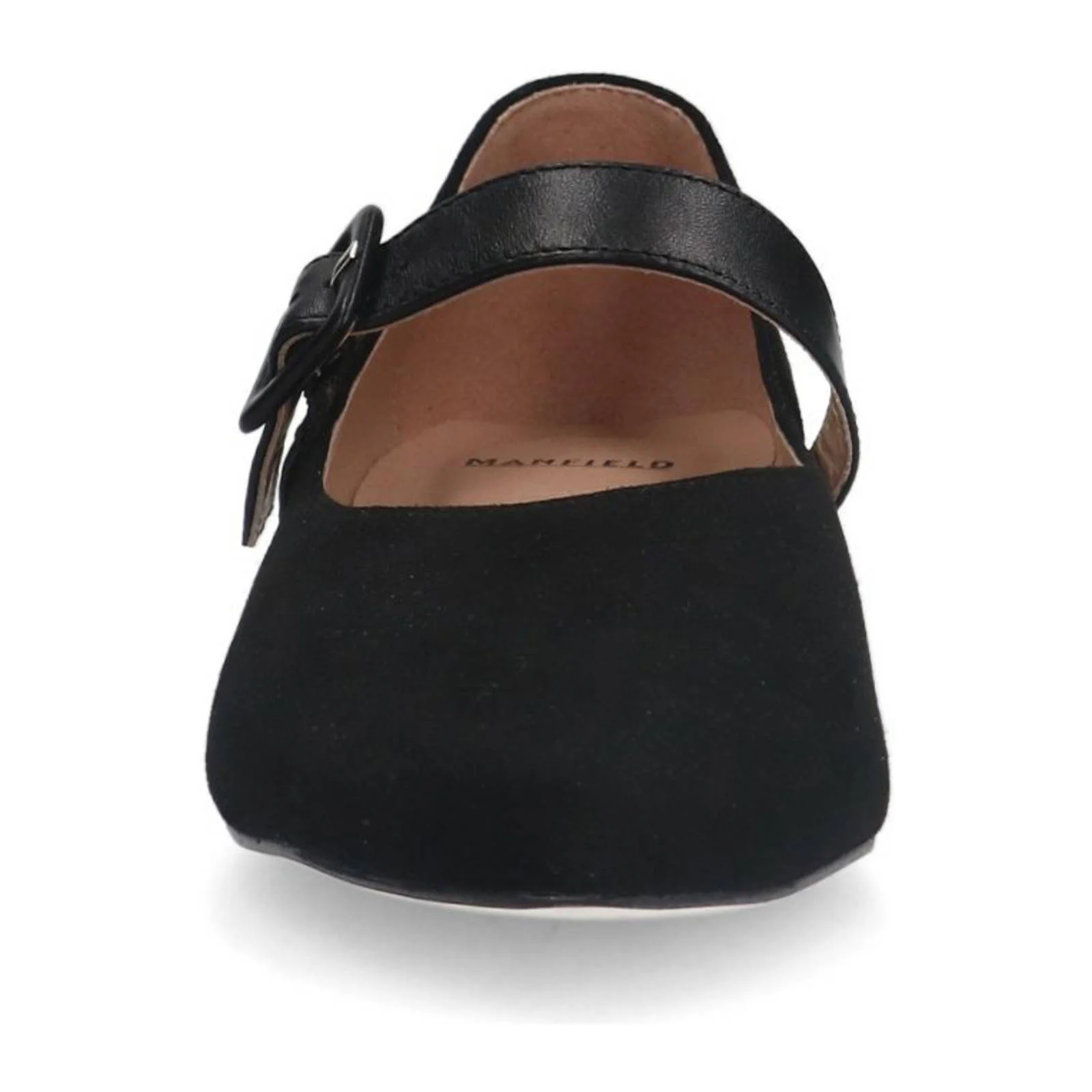 Manfield suède loafers zwart