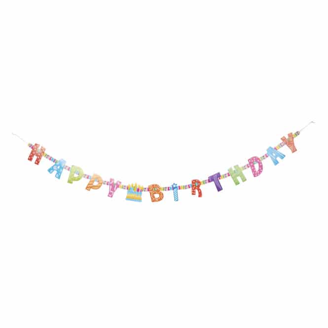 Girlande - Happy Birthday - ca. 155 x 10 cm