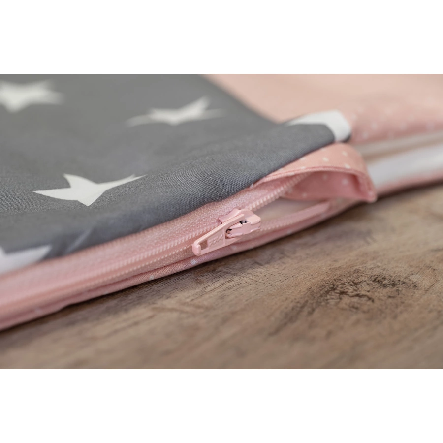 ULLENBOOM® Schlafsack Rosa Grau