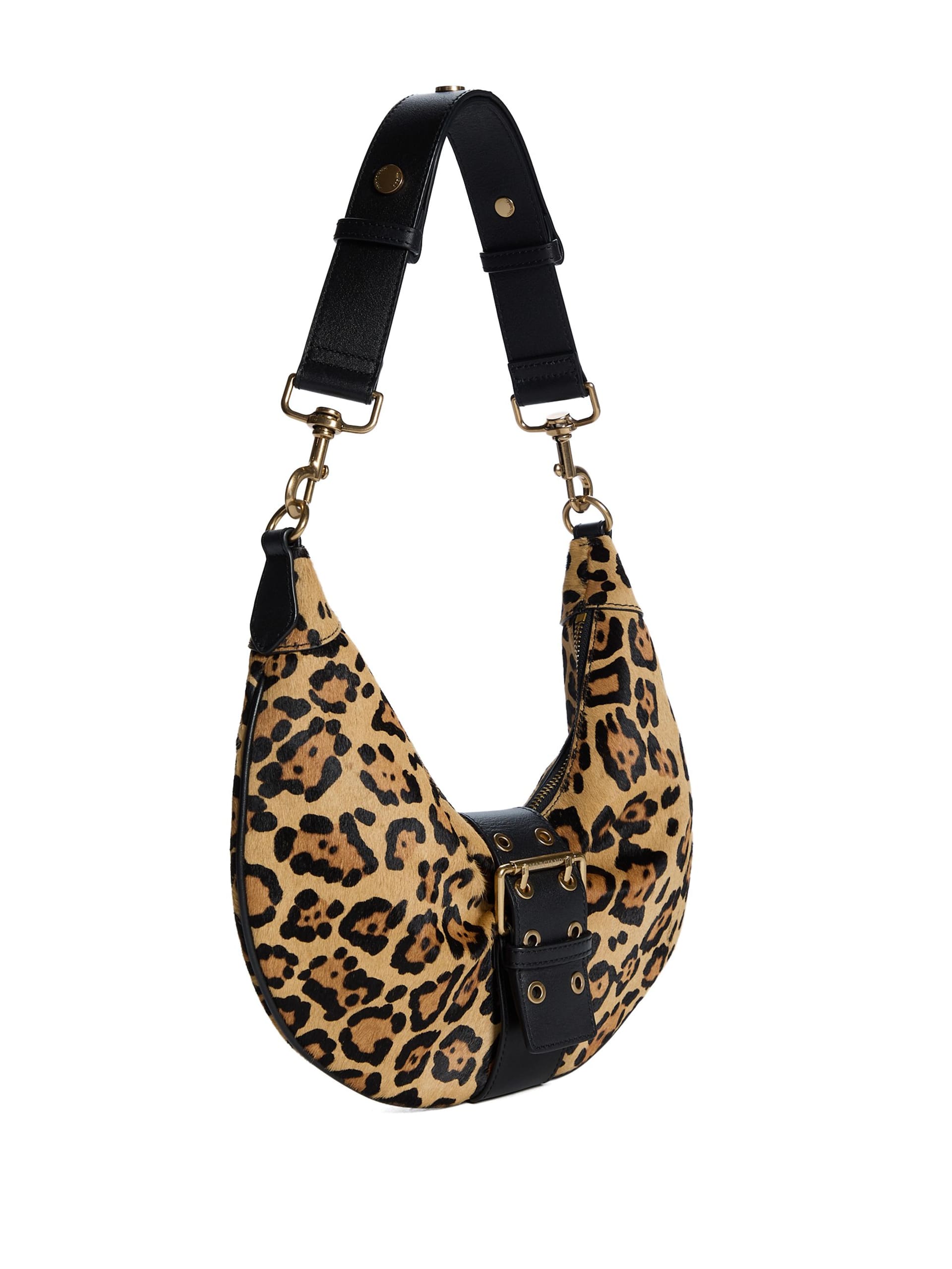 Bolsa de ombro Leopard Crescent