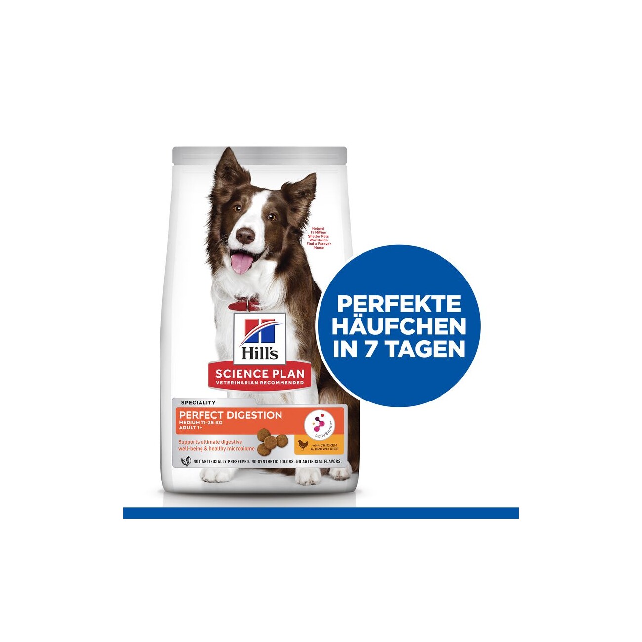 Hill's Science Plan Perfect Digestion Medium Adult mit Huhn und Reis 2,5 kg
