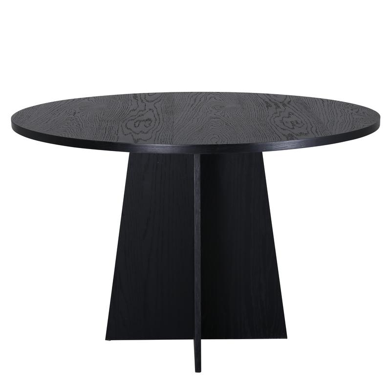 Eetkamertafel Vonge - Ø110 cm - Zwart