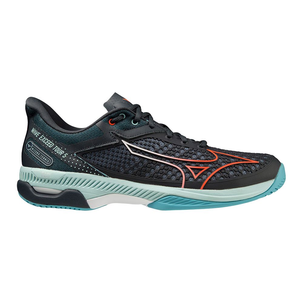 Mizuno WAVE EXCEED TOUR - Chaussures tennis Homme collegiate blue/soleil/turquoise