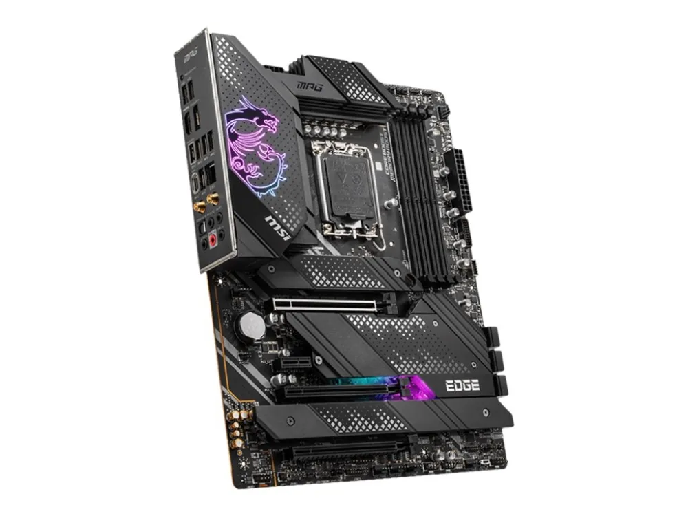 [OUTLET] - MSI MPG Z690 EDGE WIFI - Bundkort - ATX - LGA1700 sokkel - Z690 Chipset - USB-C Gen2, USB 3.2 Gen 1, USB 3.2 Gen 2, USB-C Gen 2x2 - 2.5 Gigabit LAN, Wi-Fi 6, Bluetooth - onboard grafik (CPU påkrævet) - HD Audio (8-kanaler)