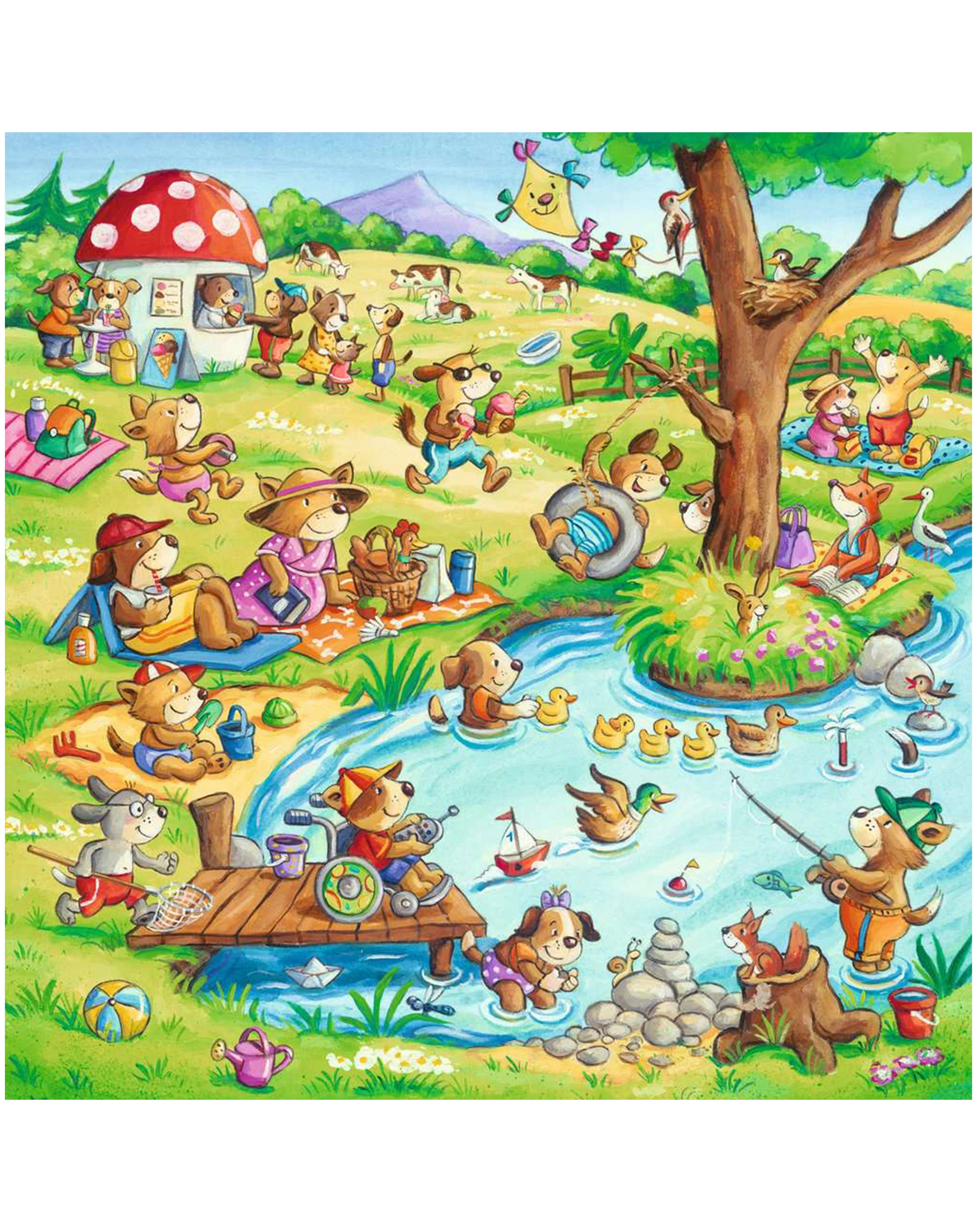 Puzzle FERIEN AUF DEM LAND 3x49-teilig