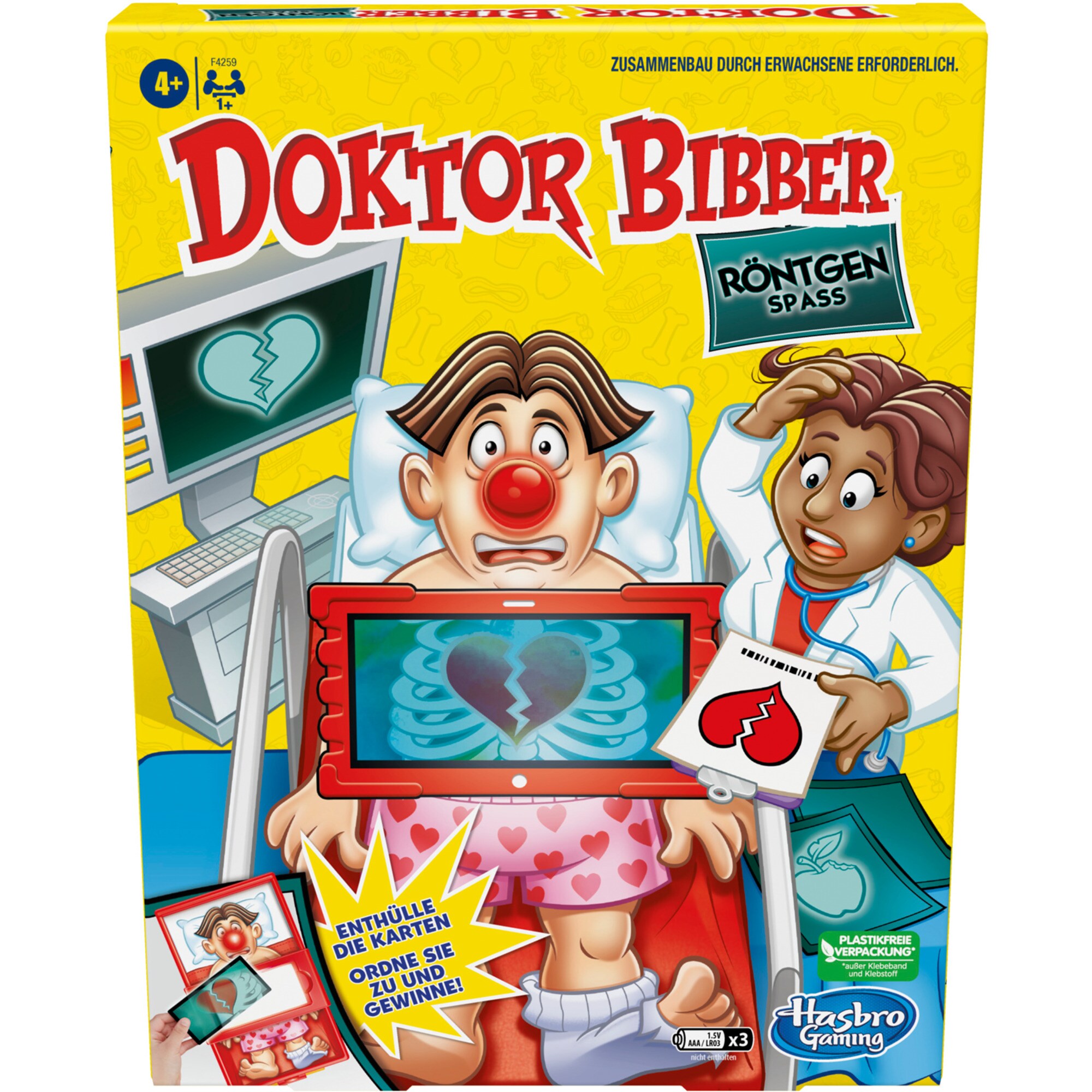 Hasbro Brettspiel Doktor Bibber Röntgen Spaß