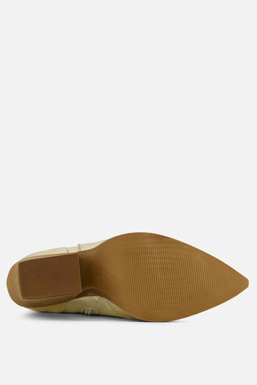 Ann Rocks Cowboylaarzen goud Pu