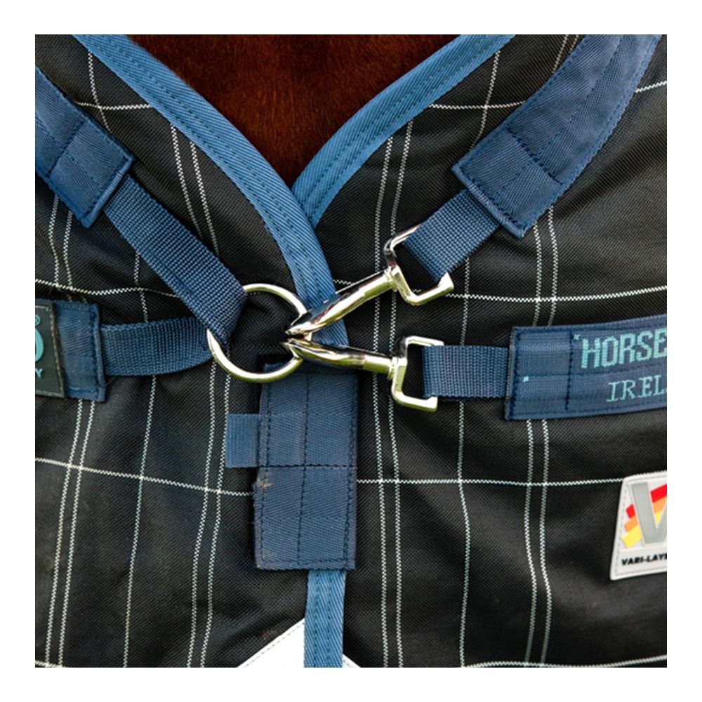 Horseware RHINO PLUS REFLECTECH VL 250G - Couverture de paddock + couvre-cou navy reflective/indigo