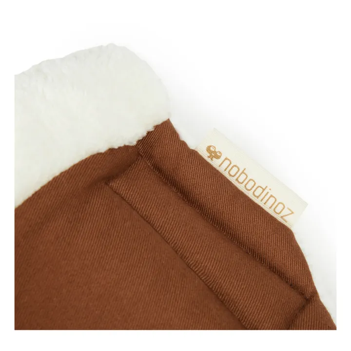 Nobodinoz Moufles pour poussette en coton bio | Rouge brique