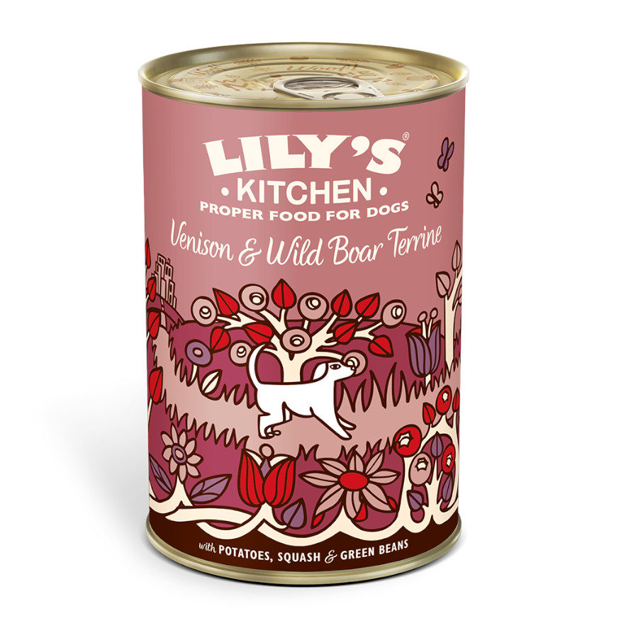 Carne de veado e javali enlatada da Lily's Kitchen para cães