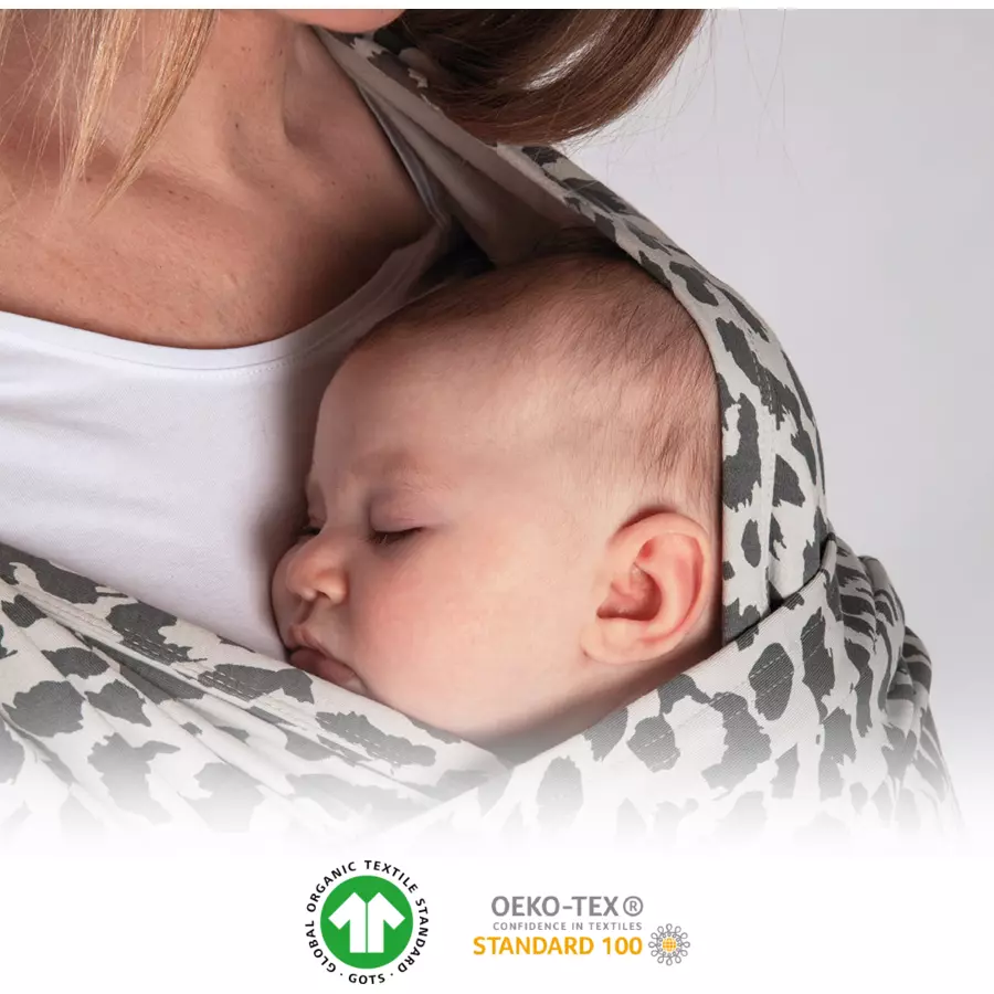 KOALA BABYCARE®Babytragetuch Cuddle Band 2 - Leopard