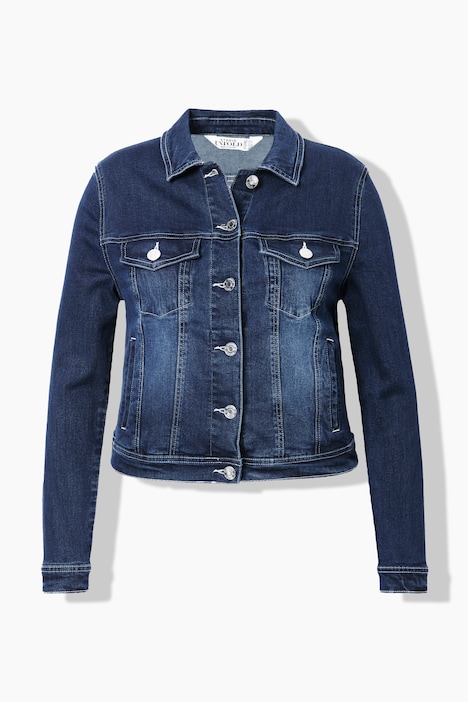 Jeansjacke, Heart-Rückenpatch, Langarm