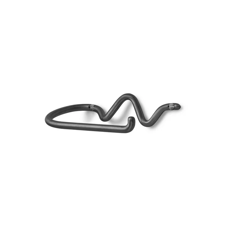 Ferm Living - Curvature Toilettenpapierhalter, schwarz