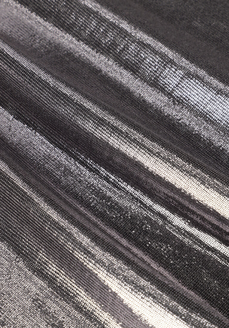 zilveren mos mosh top mmnivola o-neck metallic tee