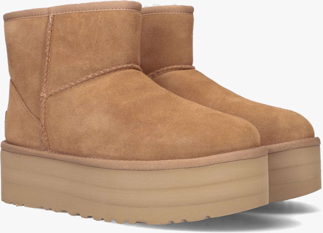 UGG cognac ugg vachtlaarzen w classic mini platform